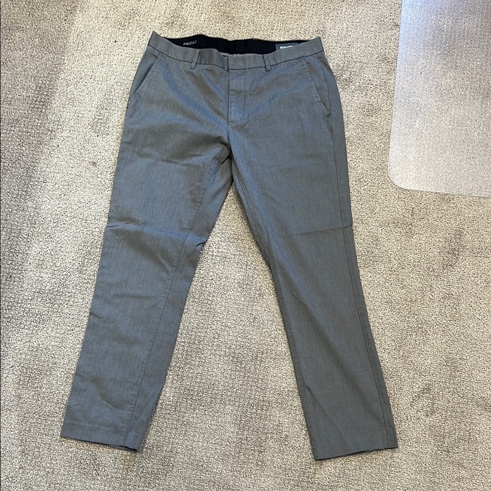 Bonobos - weekday warrior stretch dress pants - 34W 30L - Tailored Fit - Grey